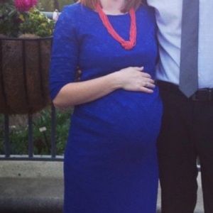 Pinkblush Royal Blue Maternity Dress